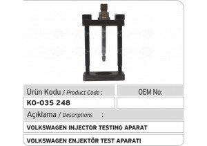 Volkswagen Enjektör Test Aparatı 